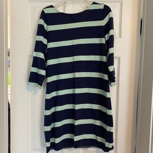 J Crew striped shift dress
